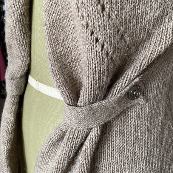 "Melanera" Wool Blend Sand Cardigan - Balletcore -  Size S - Picture 9 of 14